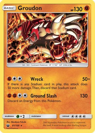 Groudon 081/168 - Holofoil SM Celestial Storm - Holo Rare