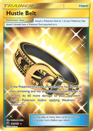 Hustle Belt (Secret) 179 - Holofoil SM Celestial Storm - Secret Rare