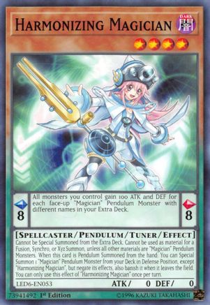 Harmonizing Magician (LED6-EN053) - Legendary Duelists: Magical Hero Unlimited