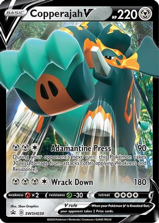 Copperajah V SWSH030 - Holofoil SWSH Sword & Shield Promo Cards - Promo