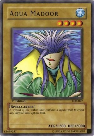 Aqua Madoor (LOB-027) - The Legend of Blue Eyes White Dragon 1st Edition