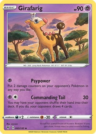 Girafarig 065/185 SWSH04 Vivid Voltage - Uncommon