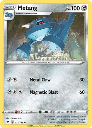 Metang 117/185  - Reverse Holofoil SWSH04 Vivid Voltage - Uncommon