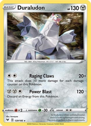 Duraludon 129/185  - Holofoil SWSH04 Vivid Voltage - Holo Rare