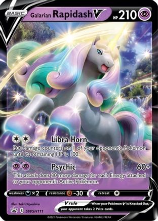 Galarian Rapidash V SWSH111 - Holofoil SWSH Sword & Shield Promo Cards - Promo