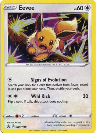 Eevee SWSH118  - Holofoil SWSH Sword & Shield Promo Cards - Promo