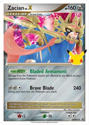Zacian LV. X SWSH135  - Holofoil SWSH Sword & Shield Promo Cards - Promo