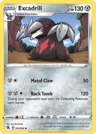 Excadrill 183/264 SWSH08 Fusion Strike - Uncommon