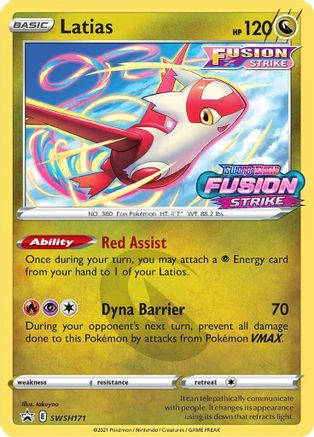 Latias SWSH171 - Holofoil SWSH Sword & Shield Promo Cards - Promo