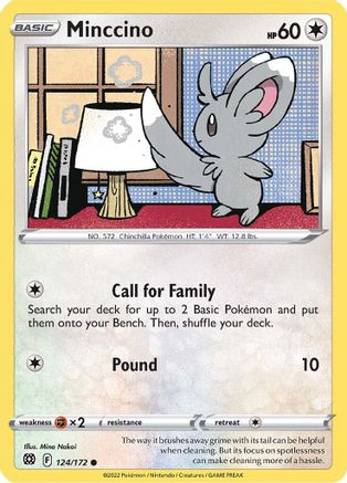 Minccino 124/172  SWSH09 Brilliant Stars - Common