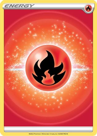 Fire Energy (2022 Unnumbered) - Reverse Holofoil SWSH09 Brilliant Stars - Common