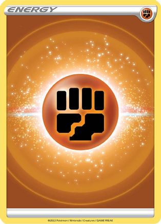 Fighting Energy (2022 Unnumbered) - Reverse Holofoil SWSH09 Brilliant Stars - Common