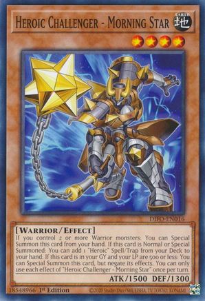 Heroic Challenger - Morning Star (DIFO-EN016) - Dimension Force 1st Edition