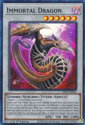 Immortal Dragon (DIFO-EN041) - Dimension Force 1st Edition