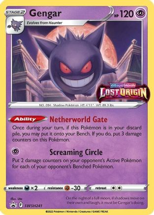 Gengar SWSH241 - Holofoil SWSH Sword & Shield Promo Cards - Promo