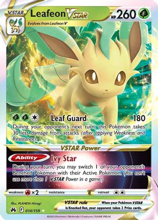 Leafeon VSTAR 014/159 - Holofoil Crown Zenith - Ultra Rare