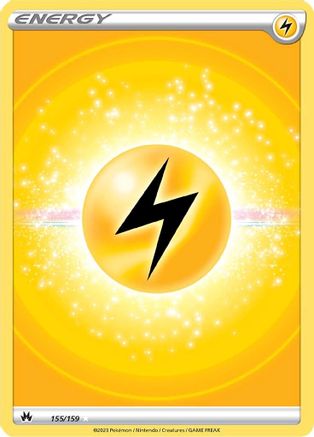 Lightning Energy (Texture Full Art) 155/159 - Holofoil Crown Zenith - Ultra Rare