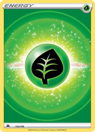 Grass Energy (Texture Full Art) 152/159 - Holofoil Crown Zenith - Ultra Rare