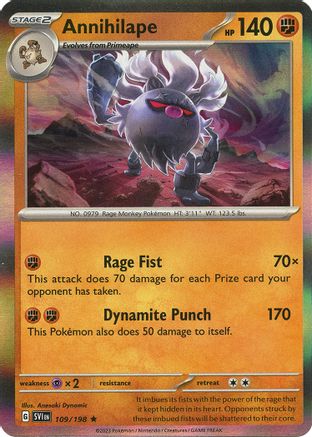 Annihilape 109/198 - Holofoil SV01 Scarlet & Violet Base Set - Rare