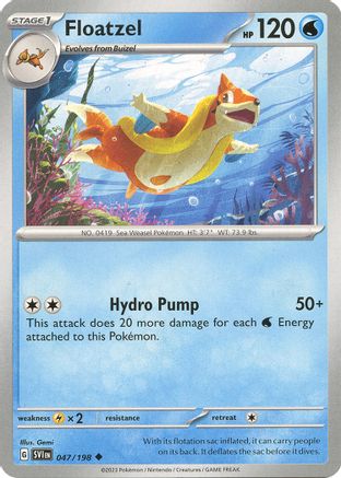 Floatzel 047/198 SV01 Scarlet & Violet Base Set - Uncommon