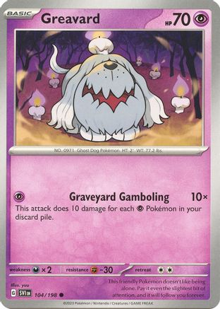Greavard 104/198 - Reverse Holofoil SV01 Scarlet & Violet Base Set - Common