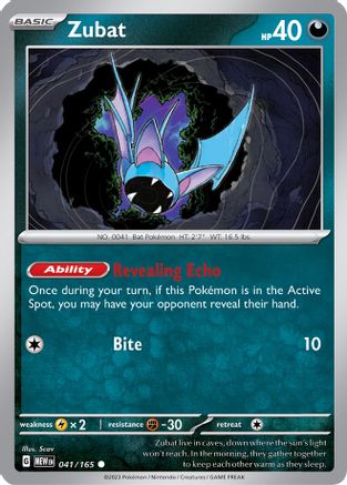 Zubat 041/165 SV Scarlet & Violet 151 - Common