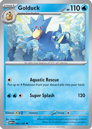 Golduck 055/165 SV Scarlet & Violet 151 - Uncommon