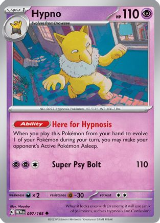 Hypno 097/165 SV Scarlet & Violet 151 - Uncommon