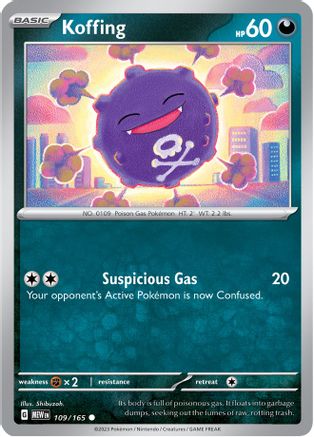 Koffing 109/165 - Reverse Holofoil SV Scarlet & Violet 151 - Common