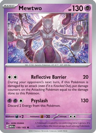 Mewtwo 150/165  - Holofoil SV Scarlet & Violet 151 - Rare