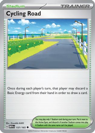 Cycling Road 157/165 - Reverse Holofoil SV Scarlet & Violet 151 - Uncommon