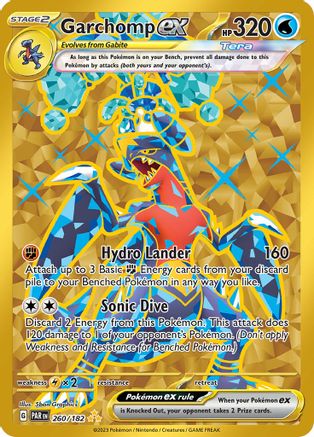 Garchomp ex 260/182 - Holofoil SV04 Paradox Rift - Hyper Rare