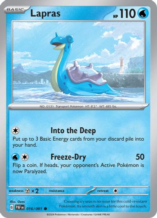 Lapras 016/091 SV Paldean Fates - Common