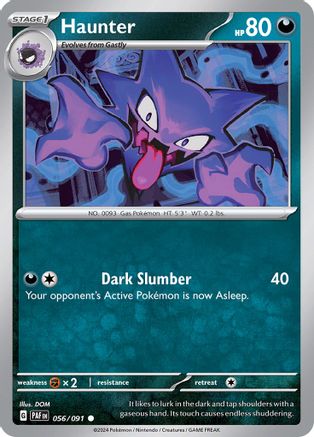 Haunter 056/091 - Reverse Holofoil SV Paldean Fates - Common