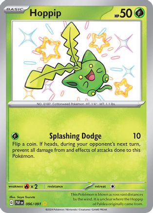 Hoppip 096/091 - Holofoil SV Paldean Fates - Shiny Rare