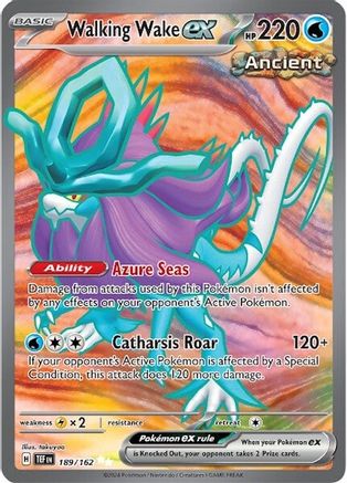 Walking Wake ex 189/162 - Holofoil SV05 Temporal Forces - Ultra Rare
