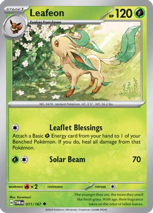 Leafeon 011/167 SV06 Twilight Masquerade - Uncommon