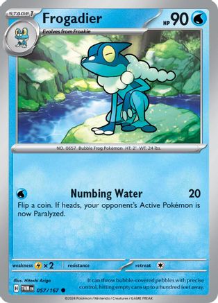 Frogadier 057/167 - Reverse Holofoil SV06 Twilight Masquerade - Common