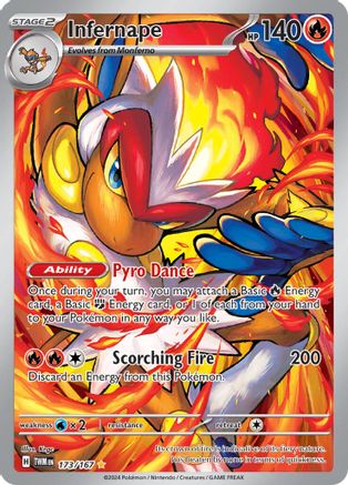 Infernape 173/167 - Holofoil SV06 Twilight Masquerade - Illustration Rare