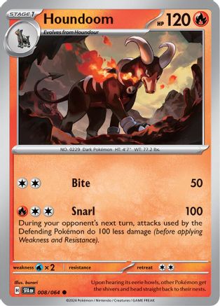 Houndoom 008/064 SV Shrouded Fable - Common