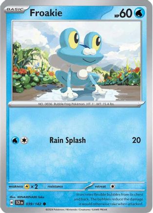 Froakie 039/142 - Reverse Holofoil SV07 Stellar Crown - Common