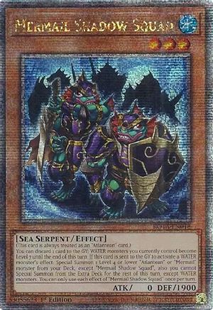 Mermail Shadow Squad (Quarter Century Secret Rare) (ROTA-EN018) - Rage of the Abyss 1st Edition