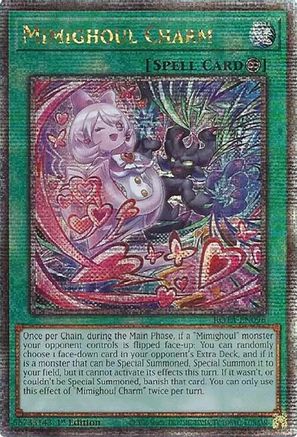 Mimighoul Charm (Quarter Century Secret Rare) (ROTA-EN096) - Rage of the Abyss 1st Edition
