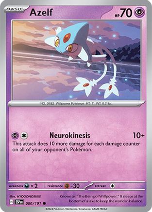 Azelf 080/191 SV08 Surging Sparks - Common