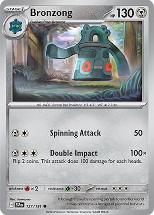 Bronzong 127/191 SV08 Surging Sparks - Common
