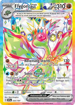 Flygon ex 222/191 - Holofoil SV08 Surging Sparks - Ultra Rare