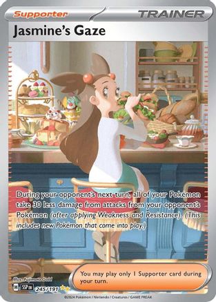 Jasmine's Gaze 245/191 - Holofoil SV08 Surging Sparks - Special Illustration Rare