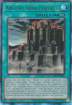 Ancient Gear Fortress (PUR) (RA03-EN062) - Quarter Century Bonanza 1st Edition