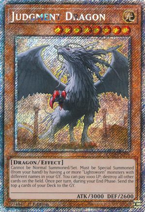 Judgment Dragon (Platinum Secret Rare) (RA03-EN196) - Quarter Century Bonanza 1st Edition