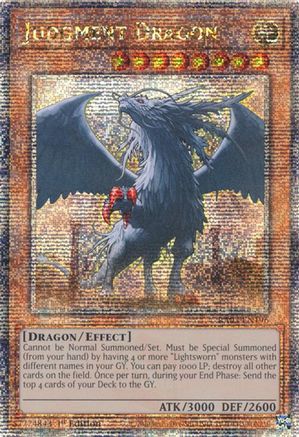 Judgment Dragon (Quarter Century Secret Rare) (RA03-EN196) - Quarter Century Bonanza 1st Edition